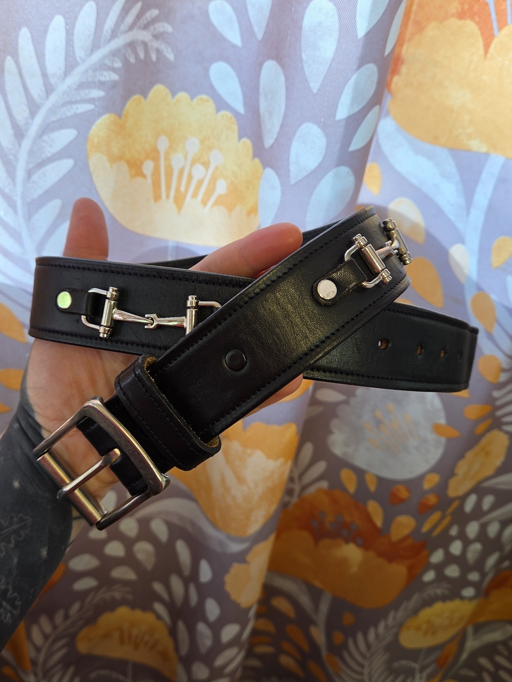 Tory Leather Snaffle Belt
